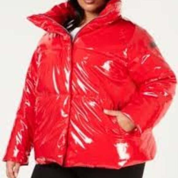 Calvin Klein Performance Red Puffer Jacket Size XL - Picture 1 of 8
